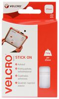 VELCRO VEL-EC60235 Tape, Hook and Loop, Hook and Loop, Square, White, 25 mm x 25 mm