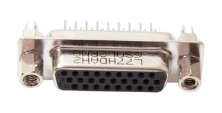 AMPHENOL COMMUNICATIONS SOLUTIONS L77HDAH26SOL2RM8 D Sub Connector, High Density, Receptacle, HD, 26 Contacts, DA, Solder