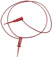POMONA 5301-24-2 Test Lead, SMD Grabber, Hook Clip to Hook Clip, Red, 60 V, 500 mA, 609.6 mm