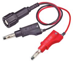 POMONA 72908 Test Lead, BNC Plug to 4mm Banana Plugs x 2, 70 V, 6 A, 254 mm