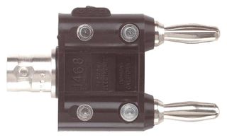 POMONA 1468 Connector Adapter, BNC Coaxial, 1 Ways, Jack, Banana, 2 Ways, Plug