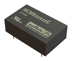 MURATA POWER SOLUTIONS NCM6D0515EC Isolated Through Hole DC/DC Converter, 5.2kV Isolation, Medical, DIP, 2:1, 6 W, 2 Output, 15 V