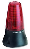 MOFLASH SIGNALLING LEDA125-02-02 Beacon / Sounder, Industrial, Red, Flashing, Steady, Continuous, 90dB, 24VDC, IP65