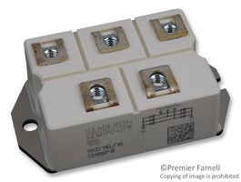 SEMIKRON SKD 110/16 Bridge Rectifier, Three Phase, 1.6 kV, 151 A, Module, 5 Pins, 1.9 V