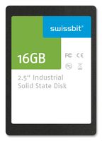 SWISSBIT SFSA016GQ1BJ8TO-I-DT-226-STD SSD, Internal, 2.5 Inch, SATA 3 Gb/s (SATA II), 16 GB, SLC NAND, AES 256-bit