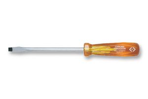 CK TOOLS T4810 03 Screwdriver, Slotted, 75 mm Blade, 5 mm Tip, 165 mm Overall