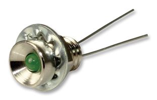 CAMDENBOSS IND512113-LED-GRN LED Panel Mount Indicator, Green, 5 VDC, 6.5 mm, 100 mA, Not Rated