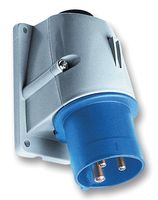 AMPHENOL SINE/TUCHEL 2CMA193290R1000 Pin & Sleeve Connector, Inlet, 16 A, 250 V, Cable Mount, Inlet, 2P+E, Blue