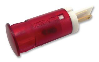 APEM QS121XXHR110 LED Panel Mount Indicator, Snap-in, Red, 110 VAC, 12 mm, 6 mA, 6 cd, Not Rated