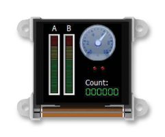 4D SYSTEMS UOLED-128-G2 Graphic OLED, 128 x 128, RGB, 5V, UART, 33.5mm x 33.5mm, -40 °C