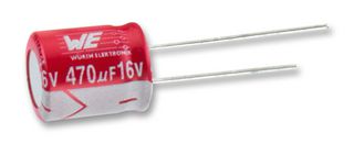 WURTH ELEKTRONIK 870025575007 Polymer Aluminium Electrolytic Capacitor, 220 µF, 25 V, Radial Leaded, 0.02 ohm