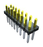 SAMTEC MTLW-103-07-G-S-230 Pin Header, Board-to-Board, 2.54 mm, 1 Rows, 3 Contacts, Through Hole, MTLW