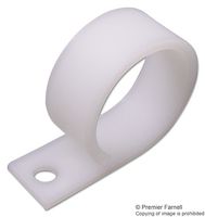 TR FASTENINGS TRWHC-125-01 Fastener, Wire Harness, Screw Mount Cable Clamp, 3.2 mm, Nylon 6.6 (Polyamide 6.6), Natural