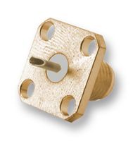 HUBER+SUHNER 23_SMA-50-0-1/111_NE RF / Coaxial Connector, SMA Coaxial, Straight Bulkhead Jack, Solder, 50 ohm, Beryllium Copper