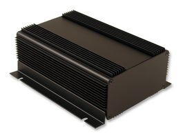 HAMMOND 1455NHD1601BK Metal Enclosure, Extruded, Heat Dissipating Fins, Small, Extruded Aluminium, 61 mm, 110 mm, 160 mm