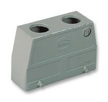 HARTING 19 30 024 0467 Heavy Duty Connector, M32 Dual Top Entry, 4 Pegs, High Profile, Hood, Top Entry, Aluminium Body