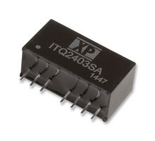 XP POWER ITQ2403SA Isolated Through Hole DC/DC Converter, 1.5kV Isolation, ITE, SIP, 4:1, 6 W, 1 Output, 3.3 V