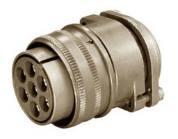ITT CANNON MS3106R24-12PW Circular Connector, MIL-DTL-5015 Series, MS3106 Series, Straight Plug, 5 Contacts, Solder Pin
