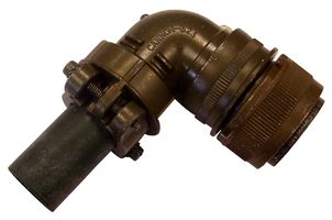 ITT CANNON MS3108R24-12PX Circular Connector, MIL-DTL-5015 Series, MS3108 Series, Right Angle Plug, 5 Contacts, Solder Pin