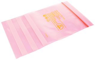DESCO EUROPE / VERMASON 203065 Antistatic Bag, Pink, Resealable, 254mm W x 355.6mm L