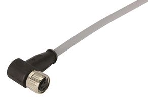 HARTING 21 34 830 0481 010 Sensor Cable, 90° M8 Receptacle, Free End, 4 Positions, 1 m, 3.28 ft