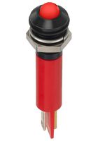 APEM Q8P1BXXHR220E LED Panel Mount Indicator, Red, 220 VAC, 8 mm, 20 mA, 6 cd, IP67