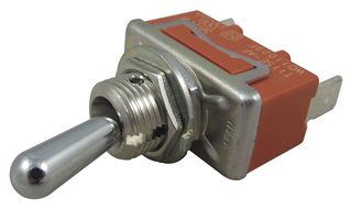 PANASONIC T115E-AULF Toggle Switch, Standard Type, On-Off-On, SPDT, Non Illuminated, T-15 Series, Panel Mount, 15 A