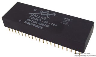 ANALOG DEVICES DS5000-32-16+ 16 Bit Microcontroller, DS5 Family DS5000 Series Microcontrollers, 16 bit, 16 MHz, 64 KB, 40 Pins