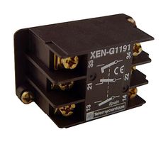 SCHNEIDER ELECTRIC XENG1191 Contact Block, 1NC/2NO, 3 A, 240 V, 3 Pole, Harmony XAC, Screw Clamp