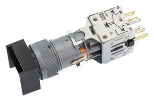 EAO 901F-000-00+200-4000-00 Industrial Pushbutton Switch, Square, SPST-NO, SPST-NC