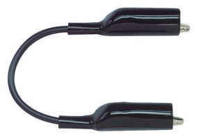 POMONA AL-B-48-0 Test Lead, Alligator Clip to Alligator Clip, Black, 60 V, 5 A, 1.219 m