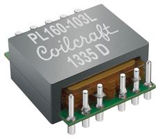 COILCRAFT PL160-103L Planar Transformer, 160 W, 1:1, 449 µH, Surface Mount, PL160 Series