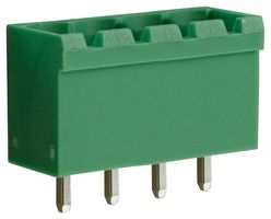 CAMDENBOSS CTBP9300/4 Terminal Block, Closed Ended, Header, 5 mm, 4 Ways, Through Hole Vertical