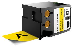 DYMO 1868775 Label Printer Tape, XTL, Thermal Transfer, Black on Yellow, 7 m
