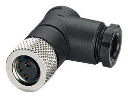 PHOENIX CONTACT 1529399 Sensor Connector, IP67, Right Angle, M8, Female, 3 Positions, Solder Socket