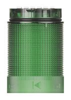 WERMA 63422055 Visual Signal Indicator, TwinFLASH, LED, Green, Continuous, Flashing, 24VDC, 24VAC, IP66, 40mm Dia.