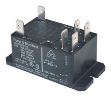 TE CONNECTIVITY - POTTER&BRUMFIELD T92P7D12-24 Power Relay, DPST-NO, 24 VDC, 30 A, T92 Series, PCB, DC Monostable