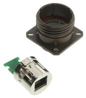 AMPHENOL SOCAPEX RJFTV22G00 Modular Connector, RJ45 Jack, 1 x 1 (Port), 8P8C, Cat5e, Panel Mount