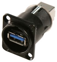 NEUTRIK NAUSB3-B USB Adapter, USB Type A Receptacle, USB Type B Receptacle, USB 3.0, NAUSB, Brass