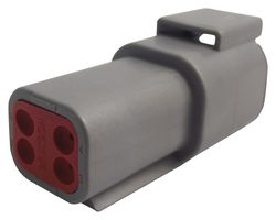 TE CONNECTIVITY - DEUTSCH DTM04-4P Automotive Connector Housing, IP68, DTM Series, Receptacle, 4 Ways, DTM Series Pin Contacts