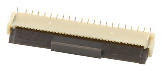 HIROSE / HRS FH12-40S-0.5SVA(54) FFC / FPC Board Connector, ZIF, Flip Lock, 0.5 mm, 40 Contacts, Receptacle, FH12, Surface Mount