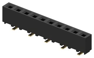 GCT BG125-03-A-1-1-0440-N-D PCB Receptacle, Dual Entry, Board-to-Board, 2.54 mm, 1 Rows, 3 Contacts, Surface Mount, BG125