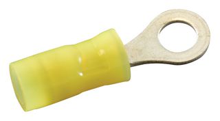 TE CONNECTIVITY - AMP 53073 Ring Tongue Terminal, M3.5, #6, 24 AWG, 0.26 mm², PIDG, Yellow