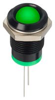 APEM Q14P6BXXG02 LED Panel Mount Indicator, Green, 2 VDC, 14 mm, 20 mA, 60 mcd