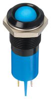 APEM Q14P1BXXSB24E LED Panel Mount Indicator, Blue, 24 VDC, 14 mm, 20 mA, 2.5 cd, IP67