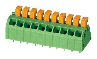 PHOENIX CONTACT 1864299 Wire-To-Board Terminal Block, 3.5 mm, 3 Ways, 24 AWG, 18 AWG, 1 mm², Push In