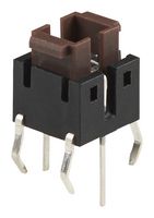 TE CONNECTIVITY - ALCOSWITCH FSMIJM61AR04 Tactile Switch, FSMIJ Series, Top Actuated, Surface Mount, Plunger for Cap, 100 gf, 50mA at 12VDC