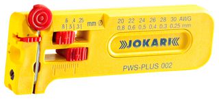 JOKARI 40025 Wire Stripper, 30AWG to 20AWG, 0.25mm to 0.8mm, Capacity