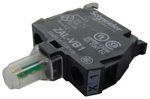 SCHNEIDER ELECTRIC ZALVB1 Lamp, White, Schneider Harmony XB5 Series 22mm Control & Signalling Units, Harmony XAL Series