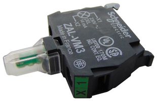 SCHNEIDER ELECTRIC ZALVM3 Lamp, Green, Schneider Harmony XB5 Series 22mm Control & Signalling Units, Harmony Series